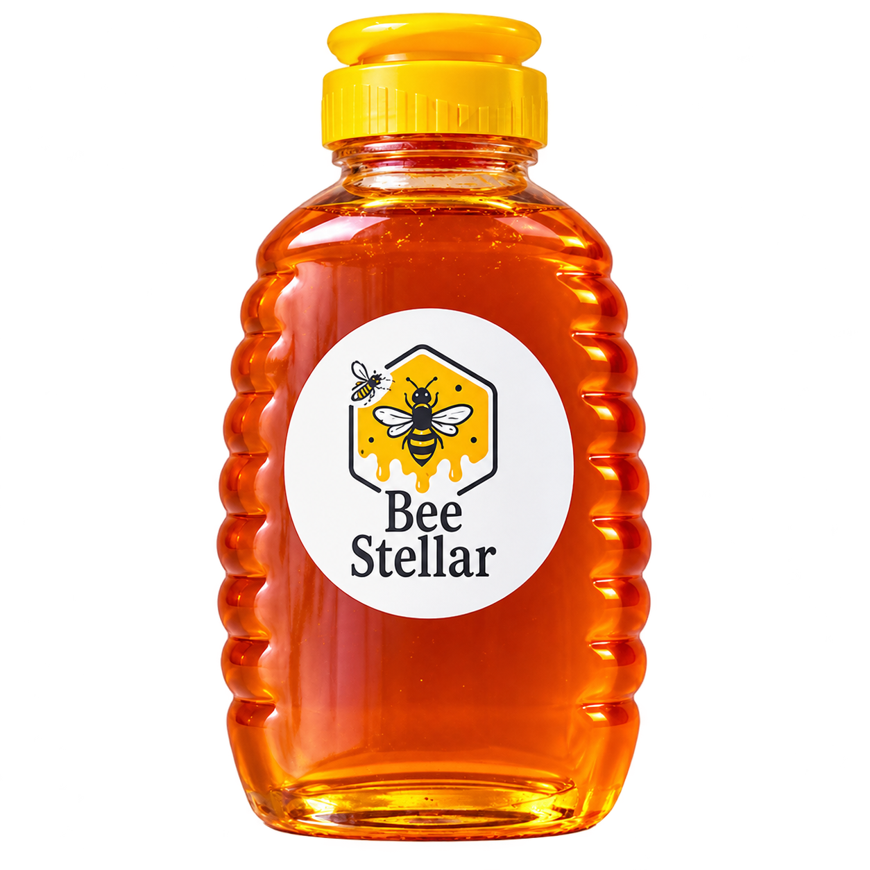 Bee Stellar honey 18 oz squeeze bottle