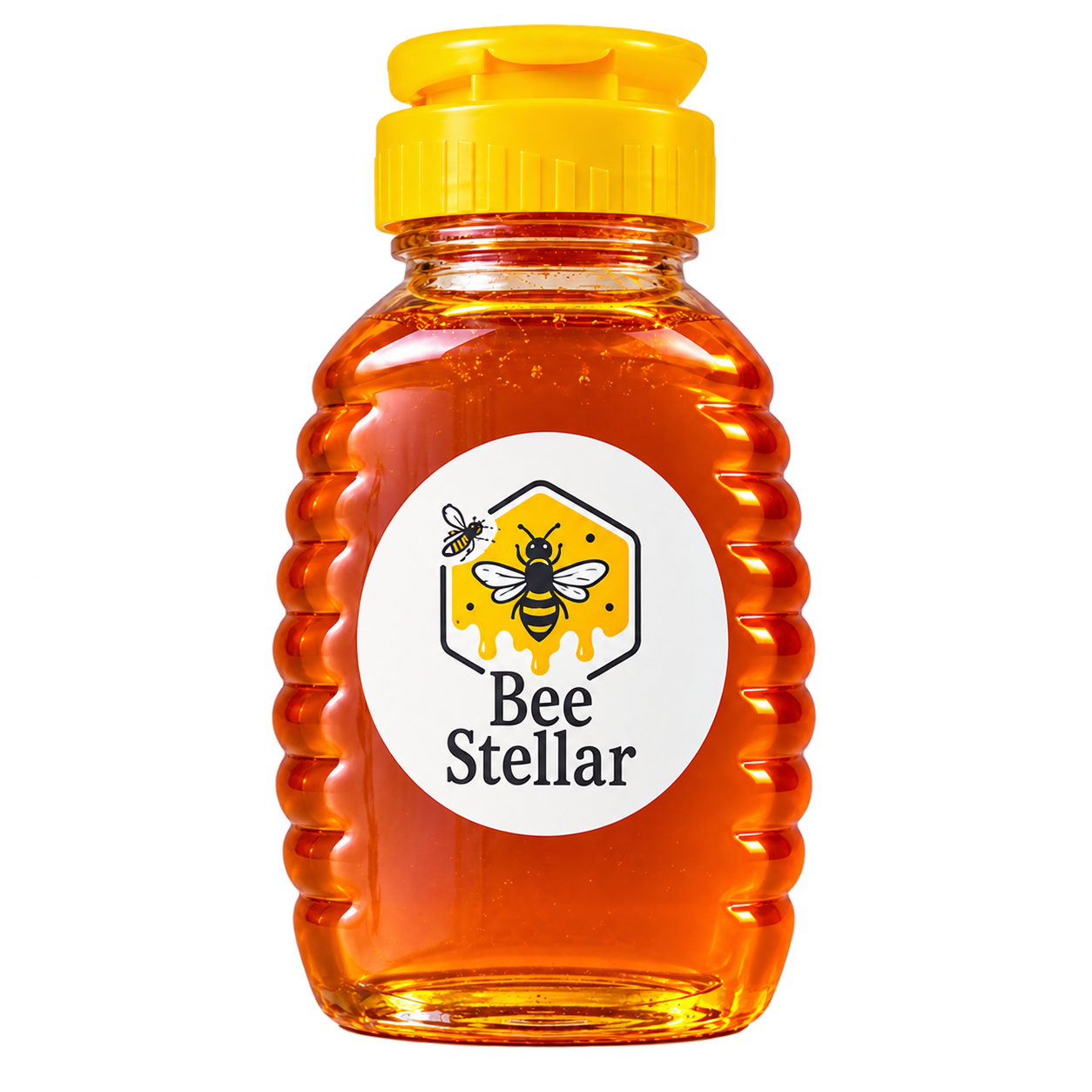 Bee Stellar honey 9 oz squeeze bottle